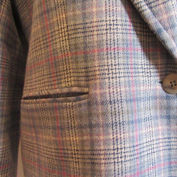 Vintage Pendleton Wool Plaid Short Blazer Size 14 - Picture 2 of 7
